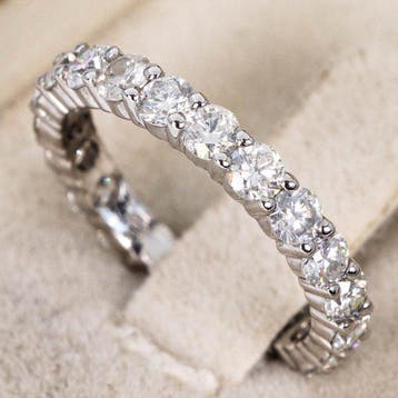 Zonder minimumprijs - Ring - 14 karaat Witgoud - 1.88ct. tw., Nieuw