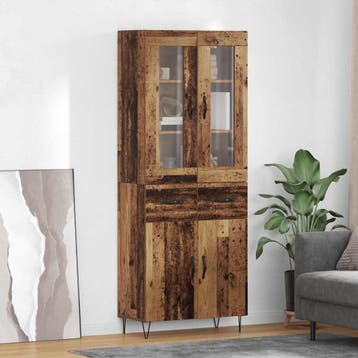 vidaXL buffetkast Oud Hout 69,5 x 34 x 90 cm Bewerkt hout, Verzenden, Nieuw, 50 tot 100 cm, Minder dan 100 cm