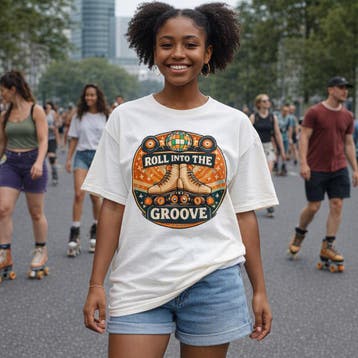 Roll Into The Groove T-Shirt, Overige kleuren, Verzenden, Nieuw, DsignrS