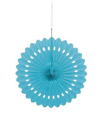 Deco Waaier Poederblauw (40cm), Hobby en Vrije tijd, Ophalen of Verzenden, Nieuw