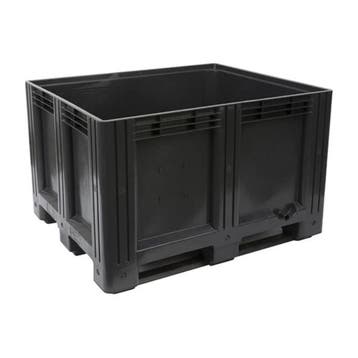 Palletbox kunststof 120x100x76cm gesloten, 3-sledes, nieuw -, 100 cm of meer, 60 cm of meer, Overige typen, Nieuw