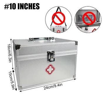 Aluminium Medicijnbox met Slot – EHBO Opbergkoffer, Verzenden, Nieuw