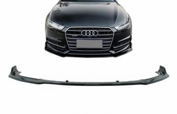 Voorspoiler Audi A6 C7 15-18 Glans Zwart, Ophalen of Verzenden, Nieuw