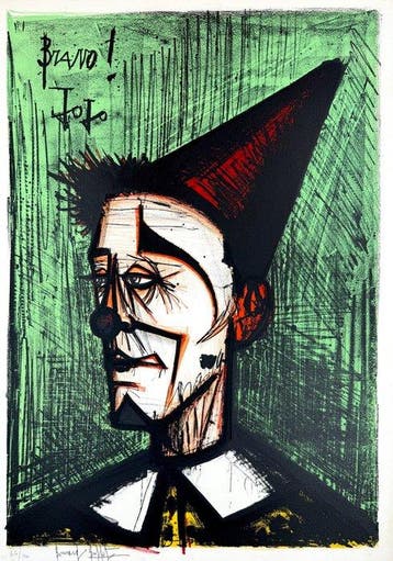 Bernard Buffet (1928-1999) - Clown Jojo