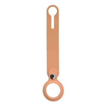 AirTag siliconen lus sleutelhanger - beige - beige, Verzenden, Nieuw