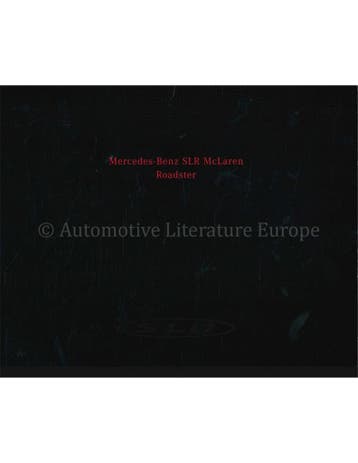 2007 MERCEDES BENZ SLR MCLAREN ROADSTER BROCHURE FRANS, Boeken, Nieuw, Author