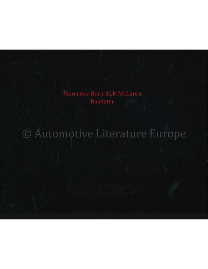 2007 MERCEDES BENZ SLR MCLAREN ROADSTER BROCHURE FRANS, Boeken, Auto's | Folders en Tijdschriften