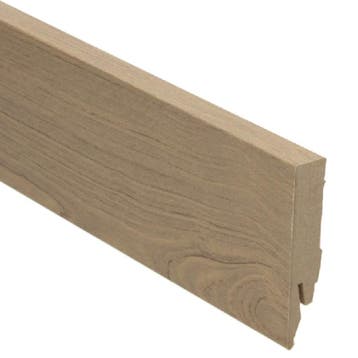 Rechte folieplint 70x14 eiken diamant (Folie plinten), Overige materialen, Verzenden, 50 tot 150 cm, Overige typen