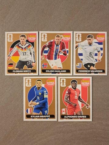 2026 Panini World Cup Stickers Kylian Mbappé, Alphonso, Nieuw