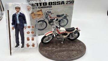 Infinite statue 1:12 - Modelauto - Set Moto Ossa 250 e Moto, Nieuw