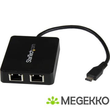 StarTech.com USB-C naar dual Gigabit Ethernet adapter met, Verzenden, Nieuw, Startech
