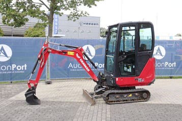 Veiling: Minigraver Yanmar SV15VT Diesel 12.2kW 2023, Ophalen, Graafmachine