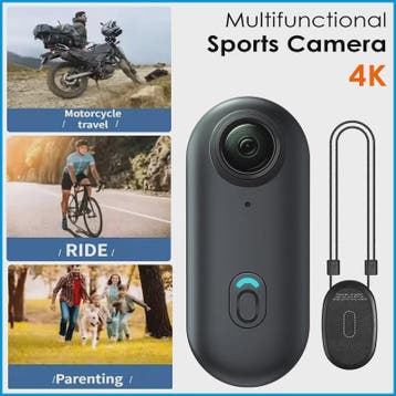 Compacte 4K Actiecamera voor Sport & Outdoor - Helm & Fietsm, Verzenden, Nieuw
