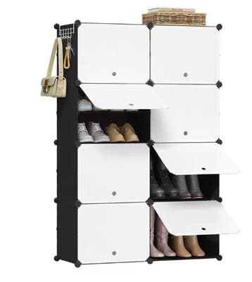 Schoenenkast 8 Compartimenten – DIY Schoenenrek voor 32 Paar, Verzenden, Nieuw