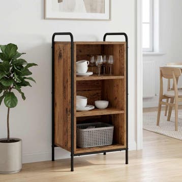 vidaXL Dressoir Oud hout 97 x 33 x 81 cm Bewerkt hout, Verzenden, Nieuw, Overige houtsoorten, Minder dan 50 cm