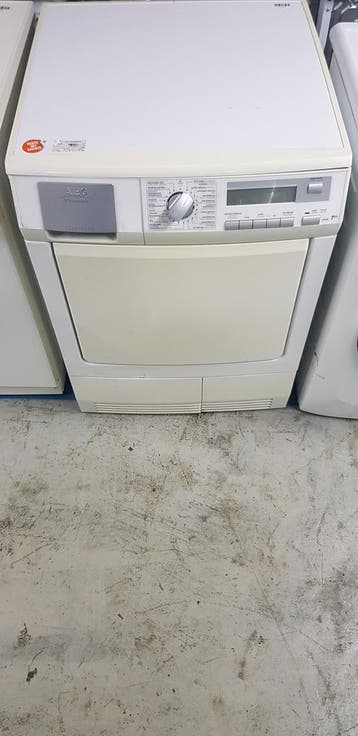 Aeg 58840r Condensdroger 7kg, Ophalen of Verzenden, Zo goed als nieuw, Voorlader, 85 tot 90 cm