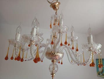 Kroonluchter - Kristal, Glas - Onberispelijke lamp