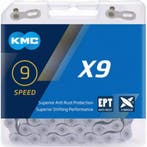 KMC 9-speed ketting - anti-roest - donker zilver - 114 sc..., Ophalen of Verzenden, Nieuw, Derailleur of Ketting