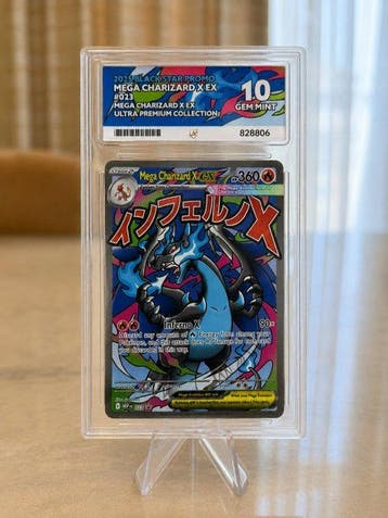 Pokémon - 1 Card Mega Charizard X EX #23 ACE 10 Slab, Nieuw