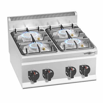 GGM Gastro | Gasfornuis tafelmodel - LORENZO 600 - 600x600mm, Verzenden
