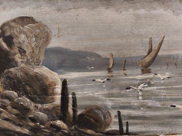 Escuela Impresionista Europea (XIX) - La mar en calma, Antiek en Kunst, Kunst | Schilderijen | Klassiek