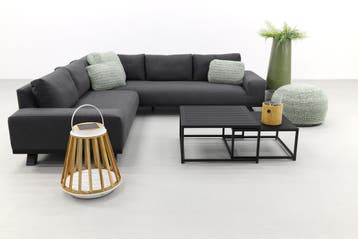 VDG Barcelona/royalty Sunbrella loungeset - sooty, Verzenden, Nieuw, Overige materialen, Loungeset
