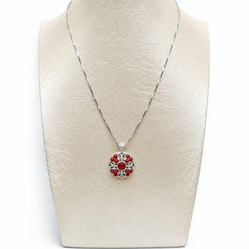 Koraal - Argento 925 - Ketting met hanger - Italiaans