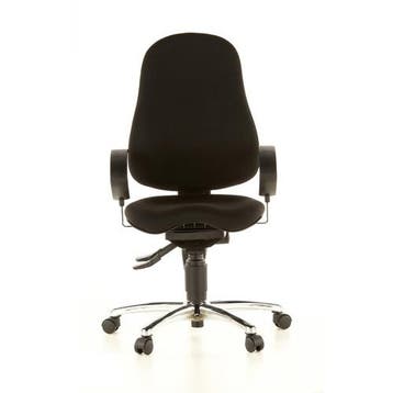 Bureaustoel | Met Armleuning | Stof | Zwart | Sitness 10, Verzenden, Nieuw