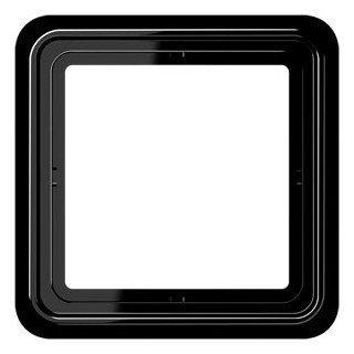 Jung CD500 afdekraam 1-voudig zwart - CD581SW, Nieuw, Stopcontact