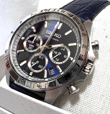 Seiko - Seiko Spirit 8T63 Chronograph – Dark Blue Sunburst