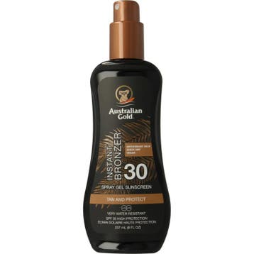 Australian gold spray gel bronzer Spf30 237 ml, Verzenden, Nieuw