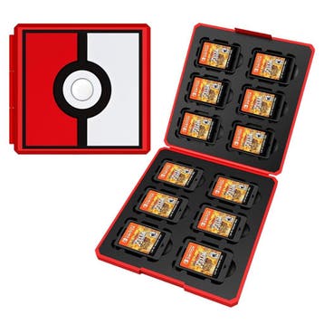 Case voor 12x Switch Game Cartridges - Poke Ball Edition, Verzenden, Zo goed als nieuw