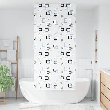 vidaXL Doucherolgordijn 90x240 cm stofbreedte 86 cm, Verzenden, Nieuw, Wit