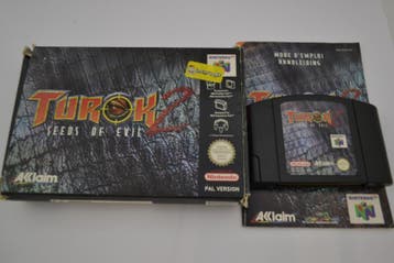 Turok 2 - Seeds Of Evil (N64 FAH CIB), Verzenden, Zo goed als nieuw