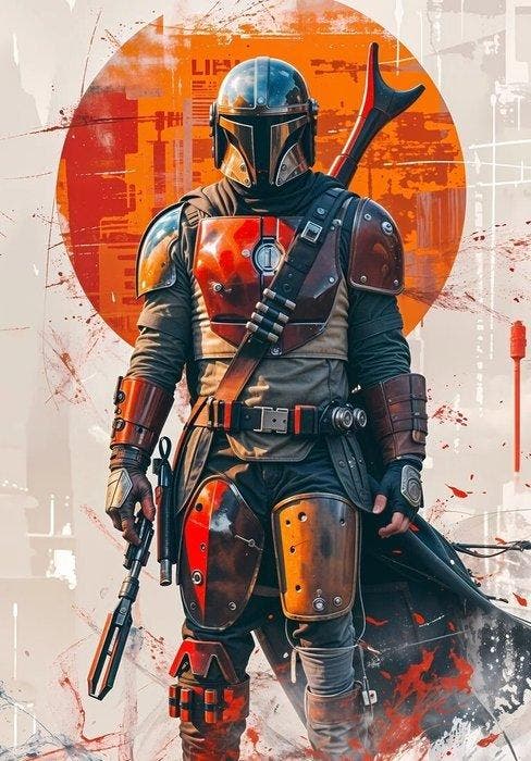 I_KONIQ - the red sun sunrise mandalorian, Cd's en Dvd's, Dvd's | Tekenfilms en Animatie