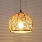 Vintage Rotan Kroonluchter – Retro E27 Hanglamp Plafondlamp, Huis en Inrichting, Lampen | Hanglampen, Verzenden, Nieuw
