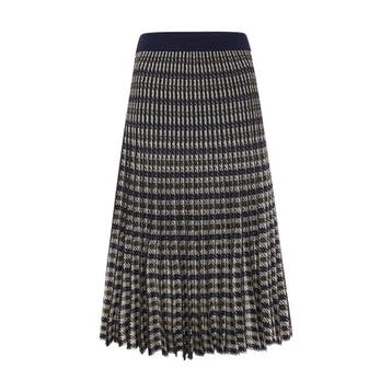 Baum und Pferdgarten • geplooide midi rok • XS, Maat 34 (XS) of kleiner, Verzenden, Blauw, Nieuw