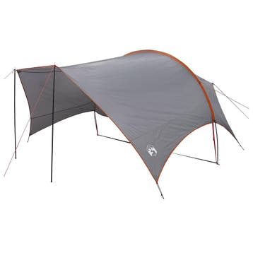 vidaXL Camping Tarp Waterbestendig Grijs en Oranje 550 x 400, Verzenden, Nieuw, Tot en met 2