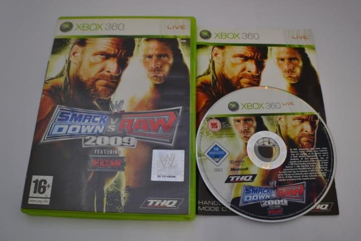 Smack Down vs Raw 2009 (360), Spelcomputers en Games, Games | Xbox 360, Zo goed als nieuw, Verzenden