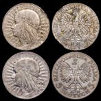 Polen. 20 Zlotych 1933 (2 monedas) (Zonder minimumprijs)