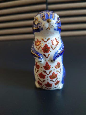 Royal Crown Derby - Presse-papier - Chipmunk - Porselein, Antiek en Kunst, Antiek | Glas en Kristal