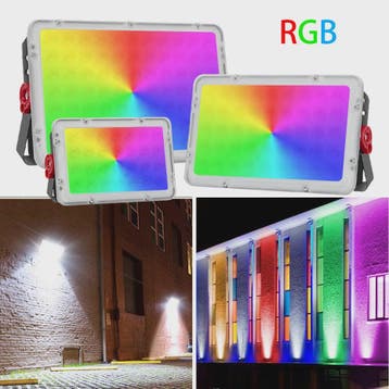 RGB LED Buitenlamp Floodlight 50W/100W/200W - Waterdicht IP6, Verzenden, Nieuw