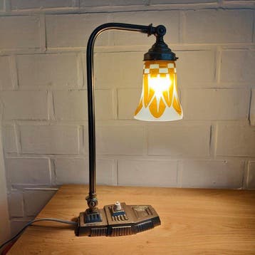 art deco lamp Charles schneider France - Lamp - glas en