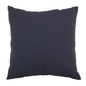 Woood sierkussen (42x42 cm) - Donkerblauw, Verzenden, Nieuw