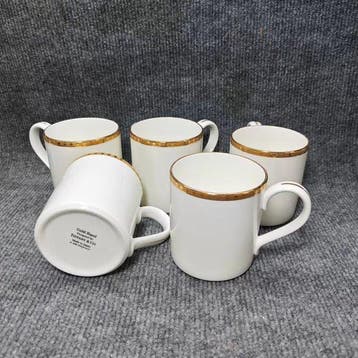 Tiffany & Co. - Beker (5) - Classic Gold Band tableware