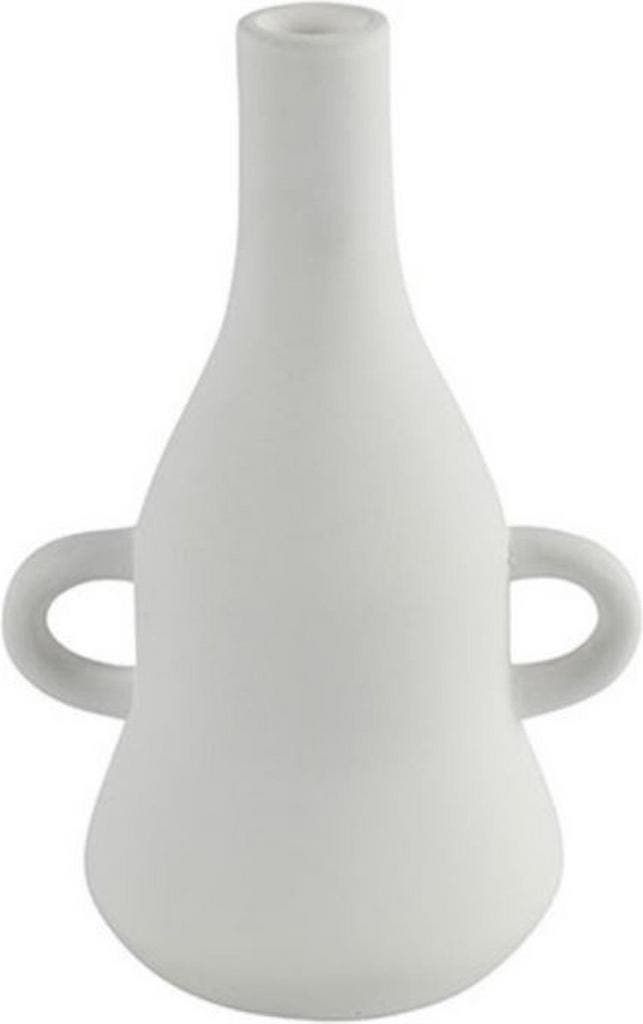 Non-branded Vaas Debbie 15 X 21 X 17,5 cm Keramiek Wit, Tuin en Terras, Bloempotten, Ophalen of Verzenden