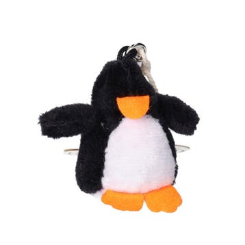 Nature Planet pinguïn sleutelhanger - pluche - 6 cm, Verzenden, Nieuw