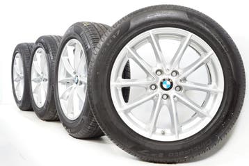 BMW 5 serie G30 G31 17 inch 618 Velgen + Zomerbanden Pirelli, Gebruikt, Velg(en), 17 inch, Ophalen of Verzenden