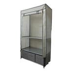 Opvouwbare Kledingkast | Campingkast | 90x47x163 | Grijs, Huis en Inrichting, Kasten | Kledingkasten, Verzenden, Nieuw