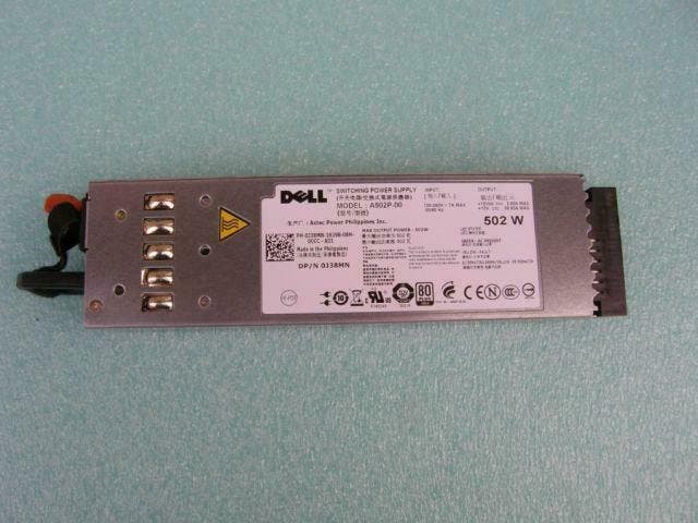 Dell PowerEdge R610 502W Power Supply P/N: J38MN, Computers en Software, Pc- en Netwerkkabels, Refurbished, Ophalen of Verzenden